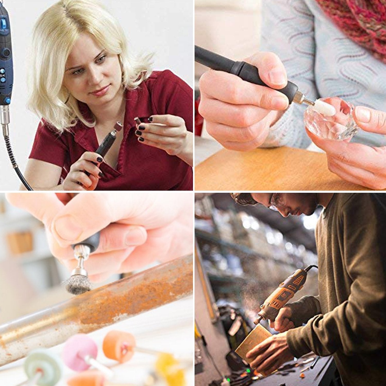 Rotary tool accessory set, mini drill bits for versatile use. Rotary tool accessory set, mini drill bits for versatile use.